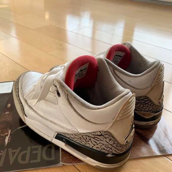 Jordan 3 white/cement size 9.5 (SOLD) - Picture 12 of 16